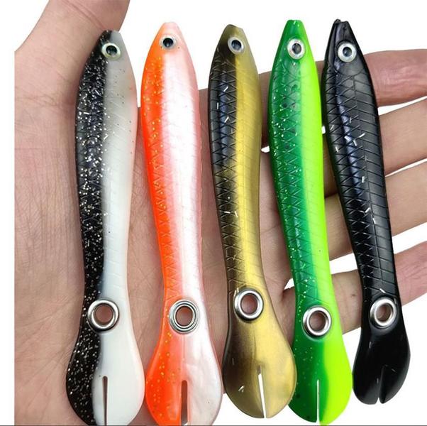 Imagem de Isca De Pesca Artificial Jig Macia Silicone Bait Swing 5 Pçs