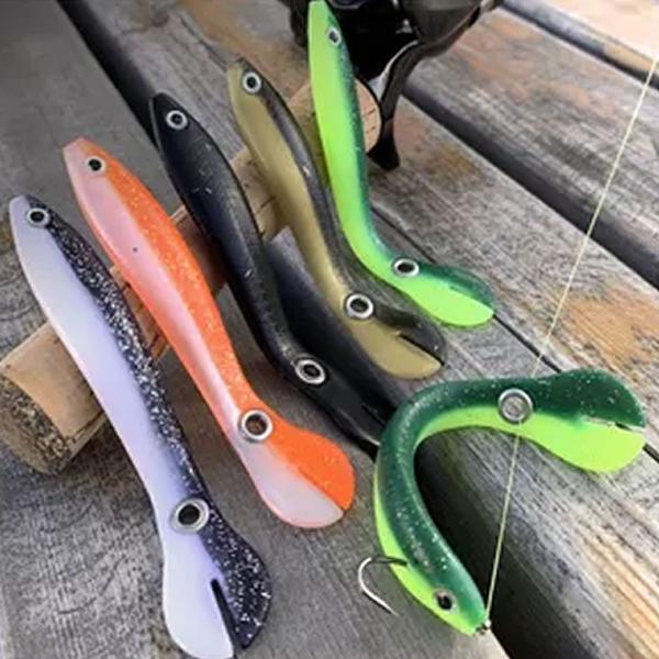 Imagem de Isca De Pesca Artificial Jig Macia Silicone Bait Swing 5 Pçs