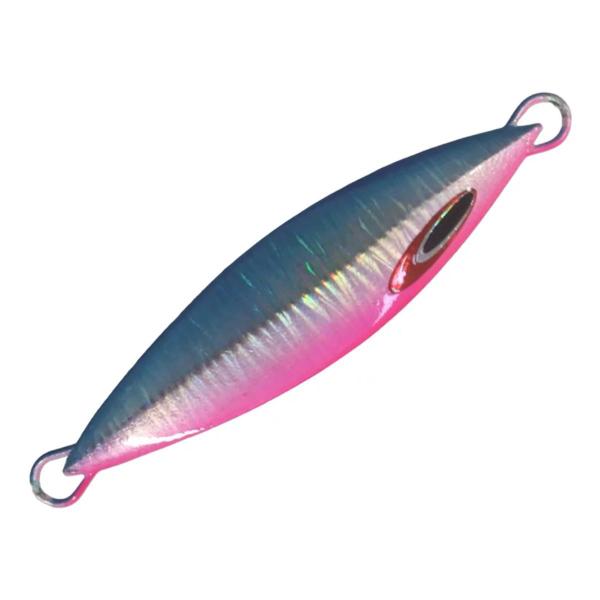 Imagem de Isca De Pesca Artificial NS Jumping Jig Mig 100g 10cm Cor Rosa Azul