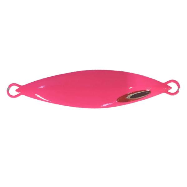 Imagem de Isca De Pesca Artificial NS Jumping Jig Mig 130g 11cm Cor Rosa Listrado Glow