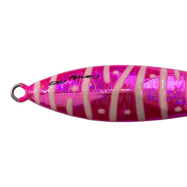 Imagem de Isca De Pesca Artificial Para Olho de Boi Robalo Olhete Atum Jignesis VFOX Candy 80g 9cm 03 Rosa