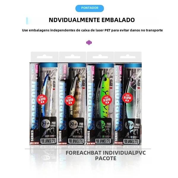 Imagem de Isca de Pesca Bearking 10cm 15g - Minnow 14 Cores - Profundidade 0,8-1,5m