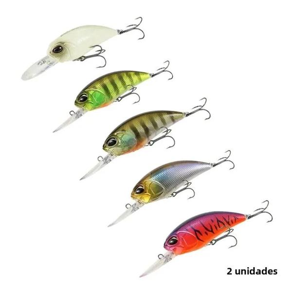 Imagem de Isca de Pesca Crankbait 87mm 15.5g - Mergulho Profundo - 2 Peças