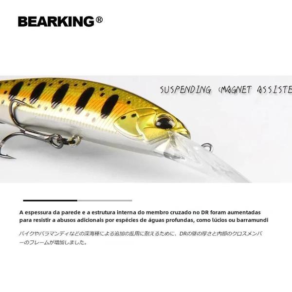 Imagem de Isca de Pesca Dura Wobblers Minnow - 10cm 16g com Sistema de Peso de Ímã Super Forte