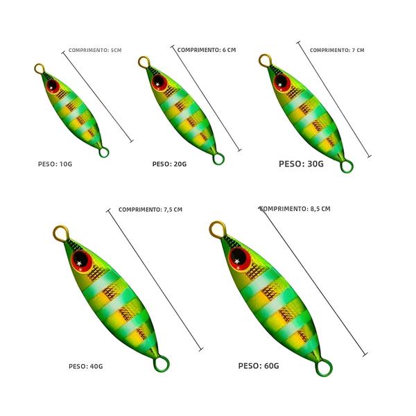 Imagem de Isca de Pesca Inchiku Metal Jig - 6 Peças (10-60g) para Água Salgada