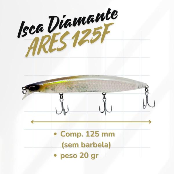 Imagem de Isca de Pesca Meia-água Floating 20gr Poseidon ARES 125F