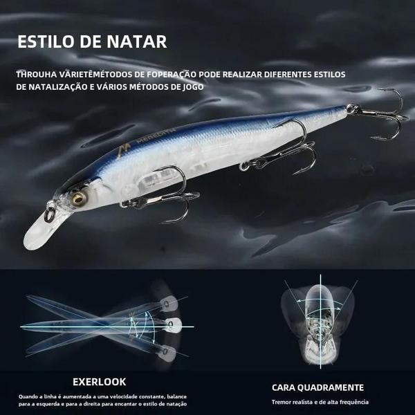 Imagem de Isca de Pesca Meredith Ito Shiner-115SP - Sistema de Peso de Tungstênio