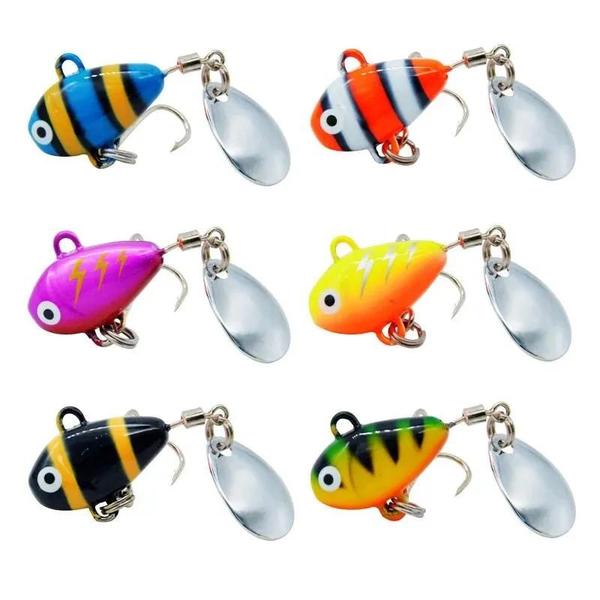 Imagem de Isca de Pesca Mini Vibração 10g 5cm - Metal com Colher Rotativa