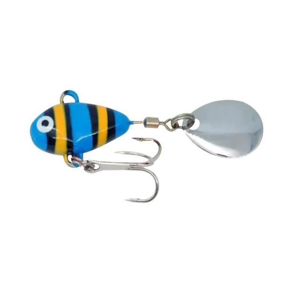 Imagem de Isca de Pesca Mini Vibração 10g 5cm - Metal com Colher Rotativa