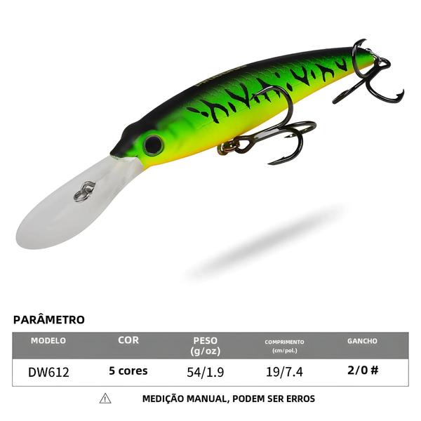 Imagem de Isca de Pesca Minnow 19cm 53g - Laser para Água Salgada - Multi-Espécies