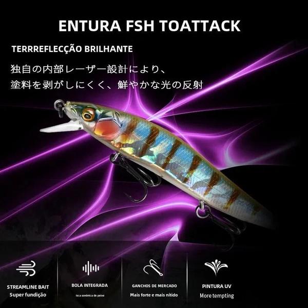 Imagem de Isca de Pesca Minnow Bearking - Profissional 9,8cm 10g - 2,1m de Profundidade