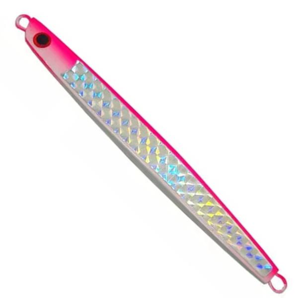 Imagem de Isca De Pesca NS Jig Dunn 10g 4,5cm Para Anchovas Olho De Boi Olhetes Xaréus Cor Rosa Holográfico