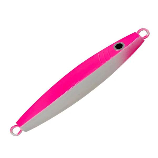 Imagem de Isca De Pesca Pescaria Artificial NS Jumping Jig Gumi Fishing 280g 12,0cm Cor  Rosa