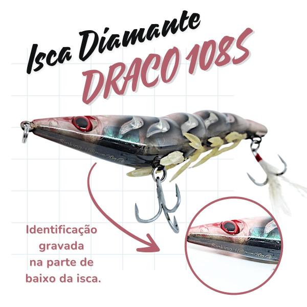 Imagem de Isca de Pesca Sinking Profundade 20gr Poseidon DRACO 108S