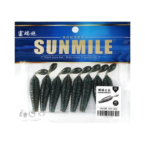 Imagem de Isca de Pesca Sunmile Stick Bait - 6cm, 4,2g, Silicone Shad com Peso