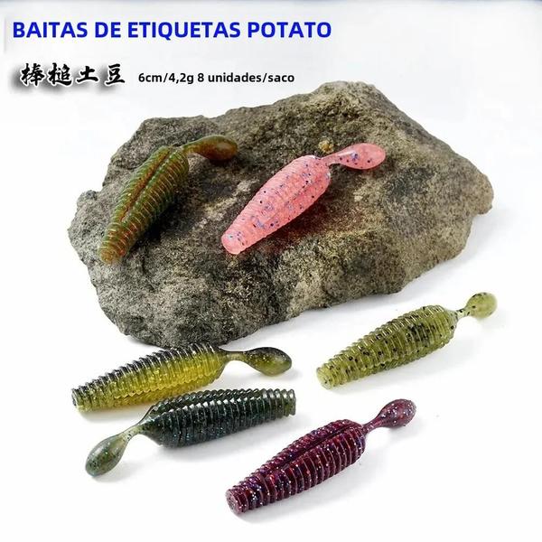 Imagem de Isca de Pesca Sunmile Stick Bait - 6cm, 4,2g, Silicone Shad com Peso