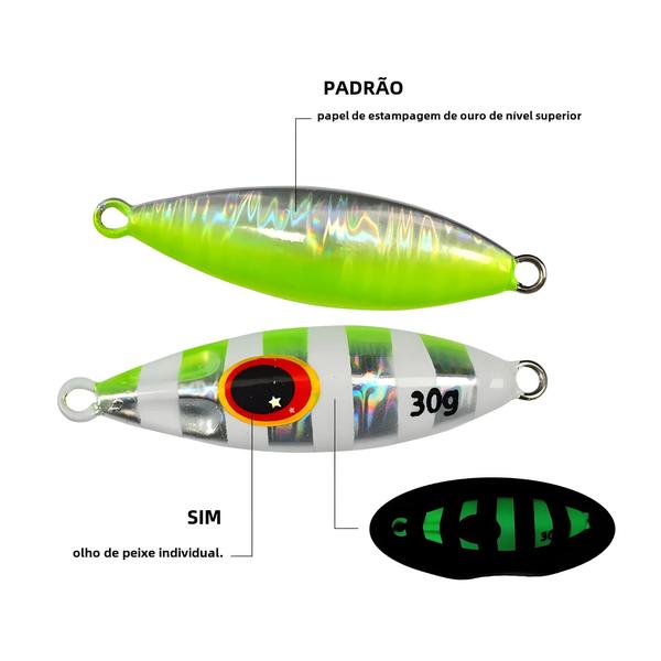 Imagem de Isca de Pesca TOLU Slow Bee Jig - 30g a 120g - Para Água Salgada