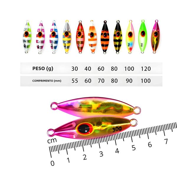 Imagem de Isca de Pesca TOLU Slow Bee Jig - 30g a 120g - Para Água Salgada