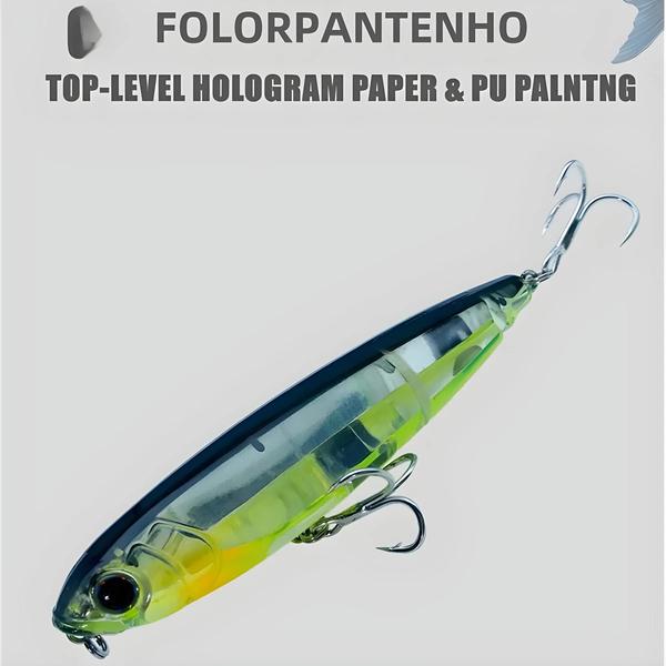 Imagem de Isca de Pesca Topwater Aranha Verde 102mm 17.5g - Para Água Salgada