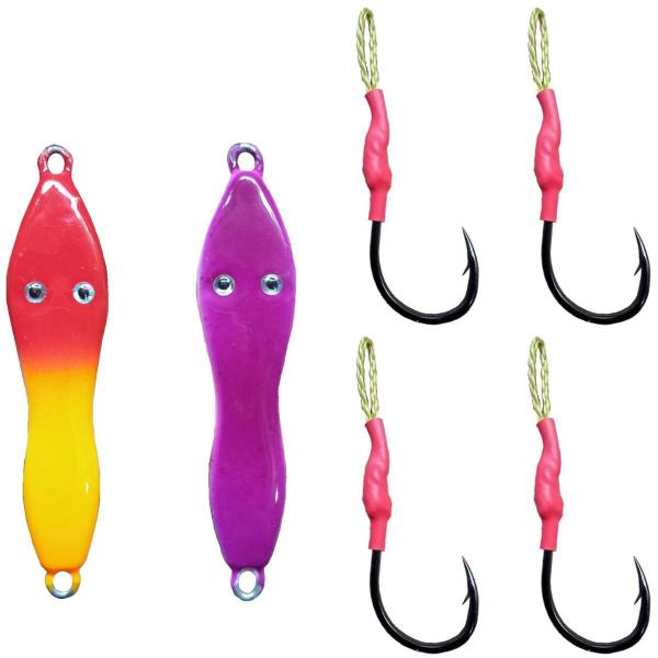 Imagem de Isca Jumping Jig 35g metal jig com suporte hook 4 unidades