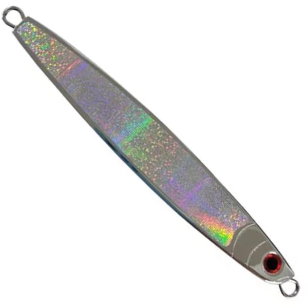 Imagem de Isca Para Pesca De Anchova Carapaus Sororocas NS Jig Billy 7 105g 12cm Cromado Holográfico