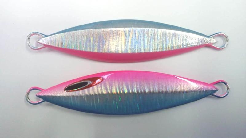 Imagem de Isca Pesca Jig Mig Slow NS 130 GR 11,0CM ROSA/AZUL Assimétrica