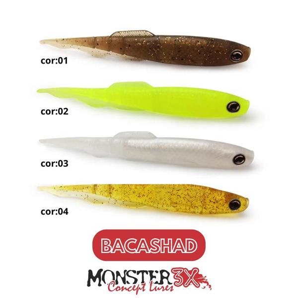 Imagem de Isca Soft Bacashad 13cm - Monster 3x By Fabio Baca