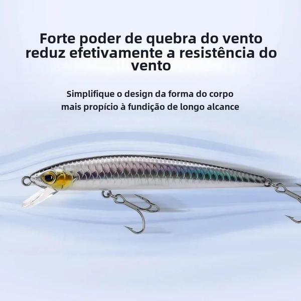 Imagem de Iscas de Pesca Artificiais Minnow Jerkbait - 80mm, 95mm e 110mm