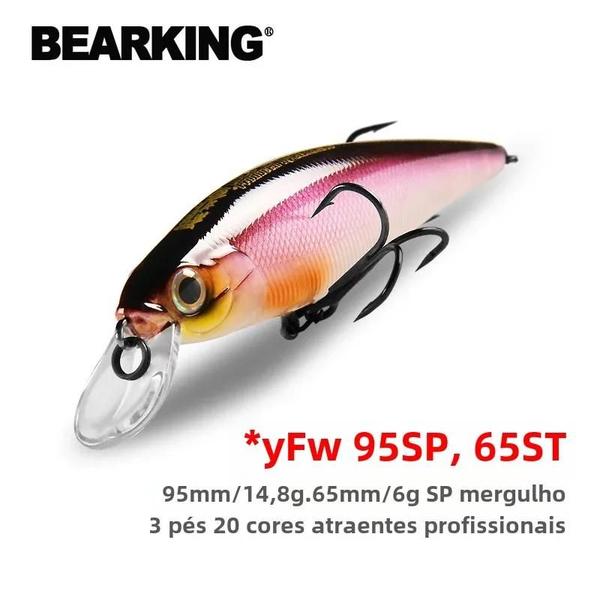 Imagem de Iscas de Pesca Bearking Squad Minnow - Cores Sortidas - 95mm/14,8g e 65mm/6g