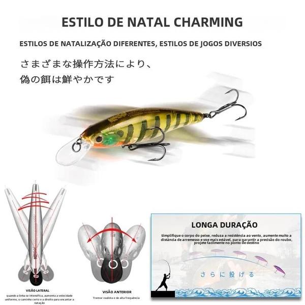 Imagem de Iscas de Pesca Bearking Squad Minnow - Cores Sortidas - 95mm/14,8g e 65mm/6g