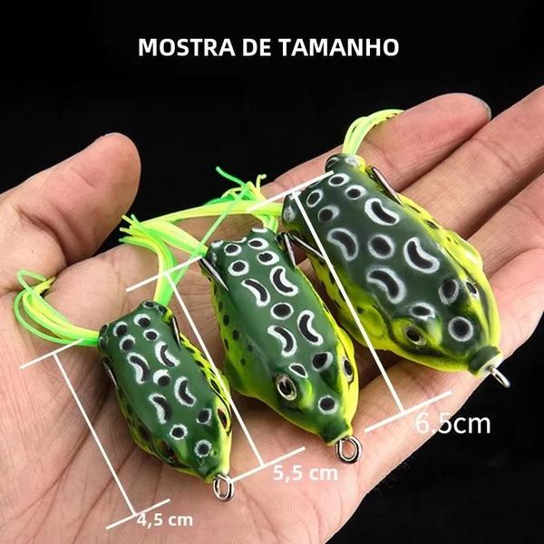 Imagem de Iscas de Pesca de Sapo de Silicone - 5g, 8.5g e 13g - com Olhos 3D