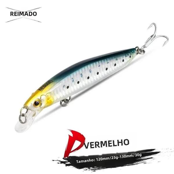 Imagem de Iscas de Pesca Jerkbait Flutuantes - 23g/120mm e 30g/130mm