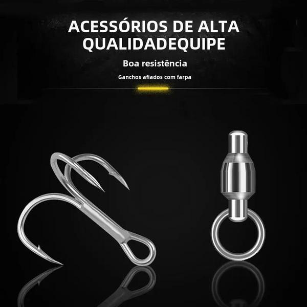 Imagem de Iscas de Pesca Rotativas 10g e 15g - Spinner com Colher Metalizada para Inverno