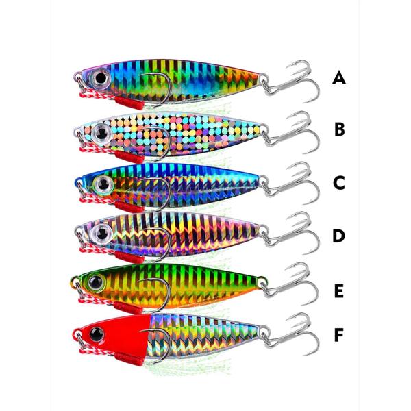 Imagem de Iscas de Pesca Tipo Lápis - 5 Peças (7g/10g/15g/20g/30g) - Equipamento de Pesca Artificial