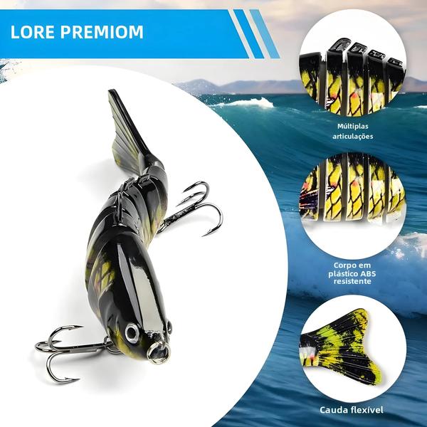 Imagem de Iscas de Pesca Wobblers 10cm 15g - 3 Unidades - Swimbait Crankbait