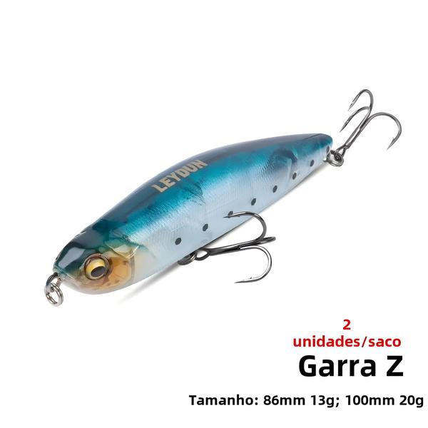 Imagem de Iscas de Pesca Z-Garra Flutuante 100mm 20g - 2 Unidades