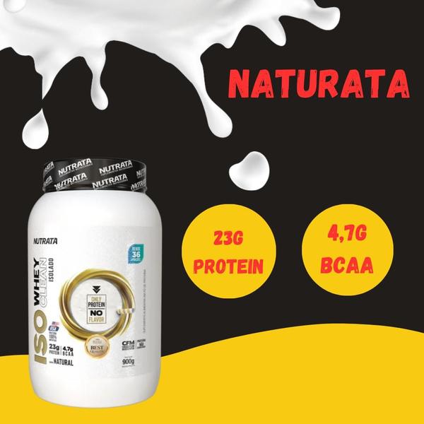 Imagem de ISO Clean Whey Protein 23g de Proteina 900g Nutrata