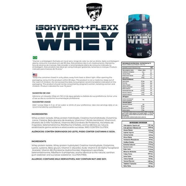 Imagem de Iso Hydro++ Flexx Whey Protein 907g (2 LBS) Under Labz