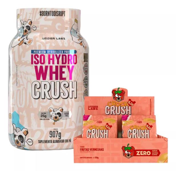 Imagem de Iso Hydro Whey Crush 907g + Crock Crush 12 Un - Under Labz