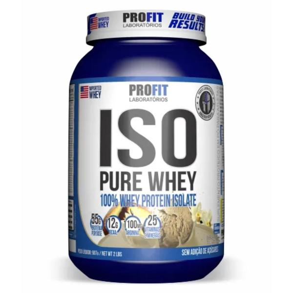 Imagem de Iso Pure Whey 100% Whey Protein Isolate Pote 907g - Profit