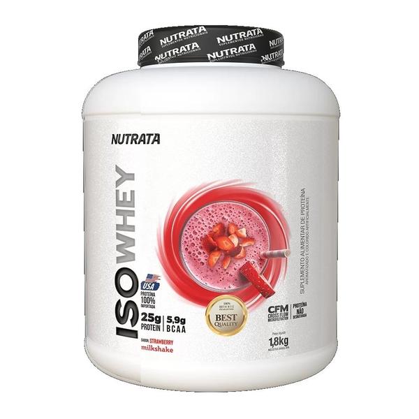 Imagem de Iso whey 1,8kg - nutrata - morango