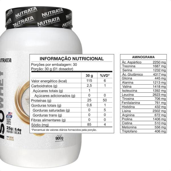 Imagem de ISO Whey Protein 25g de Proteina 900g Nutrata