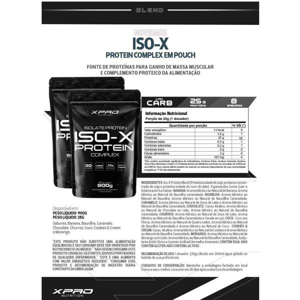 Imagem de Iso-x Whey Protein 900g Baunilha - Xpro Nutrition