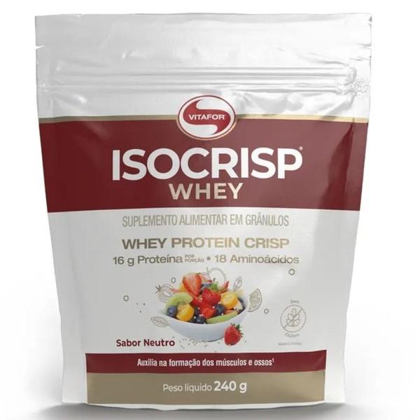 Isocrisp Whey Pouch (240g) - Vitafor Imagem de Isocrisp Whey Pouch (240g) - Vitafor
