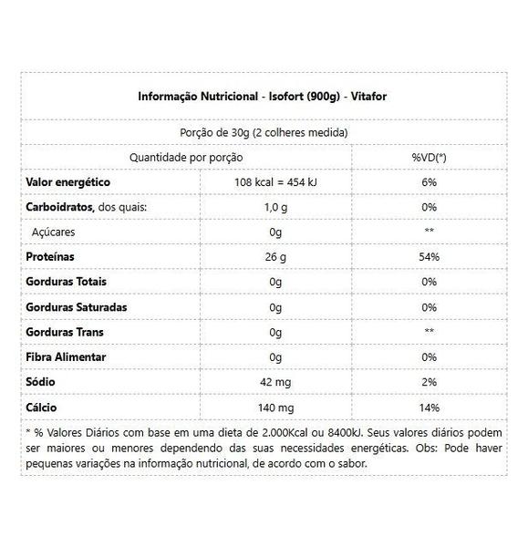 Imagem de Isofort (900g) - Sabor: Baunilha