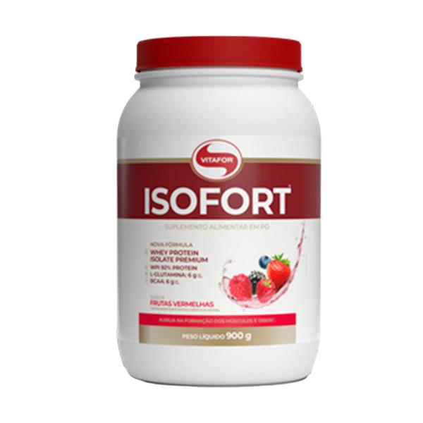 Imagem de Isofort whey isolado de frutas vermelhas 900g  vitafor