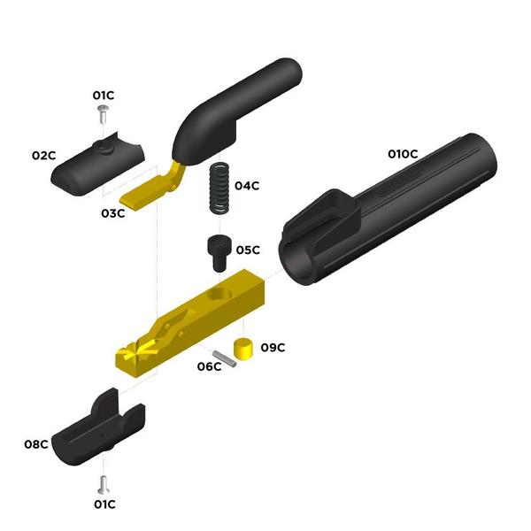 Imagem de Isolante superior 02-c para porta eletrodo c1000 010050010