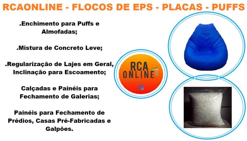 Imagem de Isopor Flocado/Triturado/Flocos/Raspas - Enchimento de Puffs e Almofadas - 100 Litros