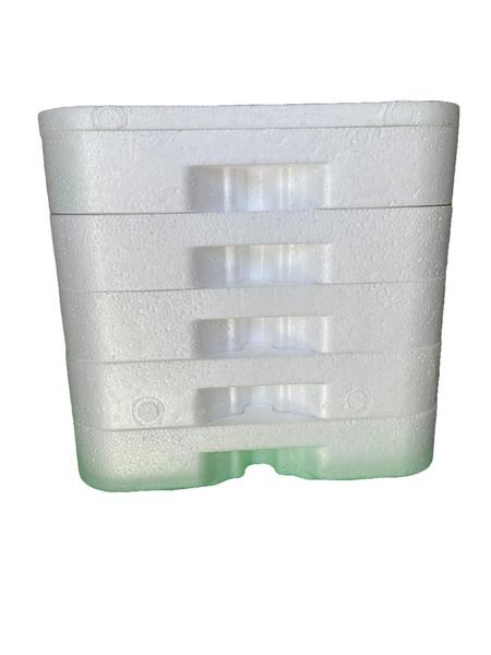 Isopor Marmita Marmitex n08 5 bases + 1 tampa - Isoterm Imagem de Isopor Marmita Marmitex n08 5 bases + 1 tampa