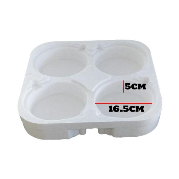 Isopor Marmita Marmitex n08 5 bases + 1 tampa - Isoterm Imagem de Isopor Marmita Marmitex n08 5 bases + 1 tampa